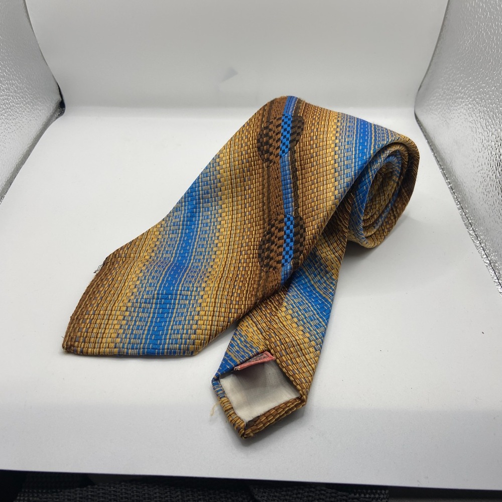 Leed's Mens Multicolor Striped Formal Business Adjustable Pointed Neck Tie